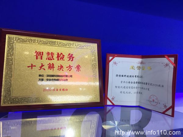 深信服安全態(tài)勢(shì)感知與運(yùn)營方案，獲評(píng)“智慧檢務(wù)十大解決方案”