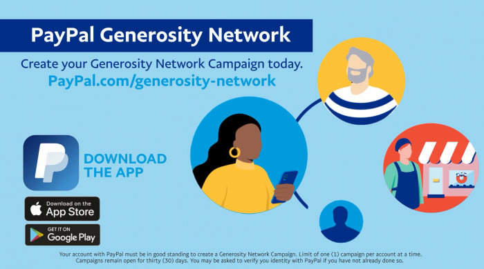 PayPal宣布眾包籌款新平臺(tái)Generosity Network