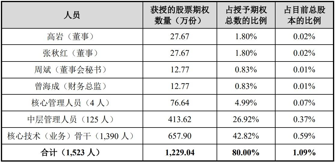 手機 ODM 廠商聞泰科技完成股票激勵授予:向 1523 名員工授予 1229.04 萬股