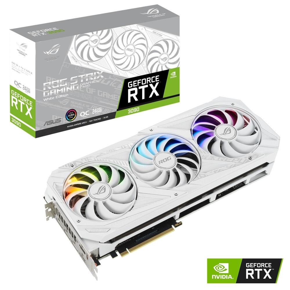 全白設(shè)計(jì)，華碩推出新款 ROG Strix RTX 3090、3080、3070 顯卡