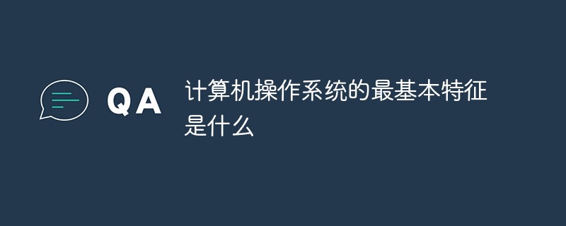 計(jì)算機(jī)操作系統(tǒng)的最基本特征是什么