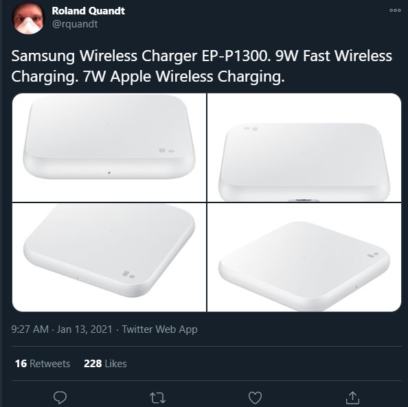 三星新款無線充電板再曝光:支持 7W 蘋果快充和 9W 三星快充