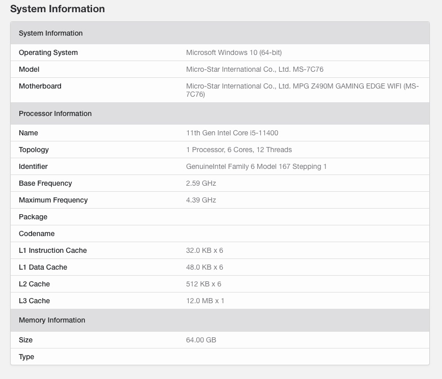 英特爾 i5-11400 現(xiàn)身：6 核 12 線程，2.6-4.4GHz