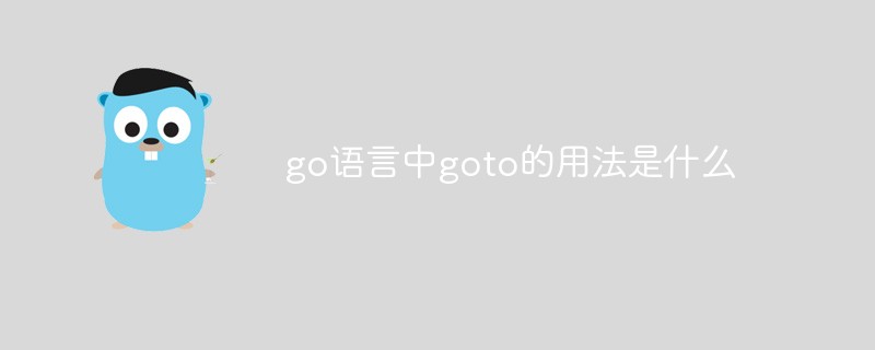 go語言中g(shù)oto的用法是什么