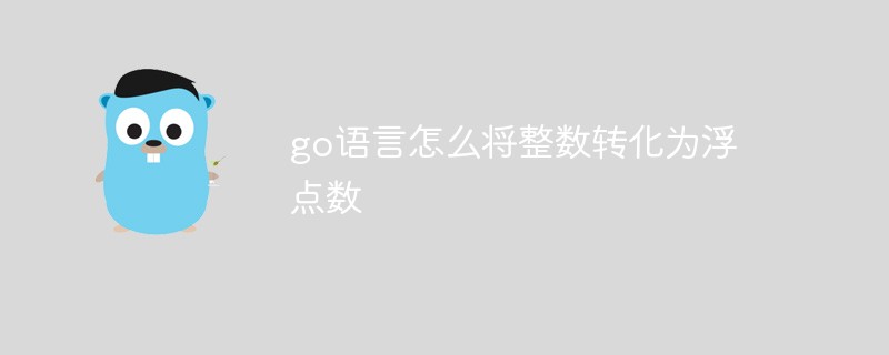 go語言怎么將整數(shù)轉(zhuǎn)化為浮點數(shù)