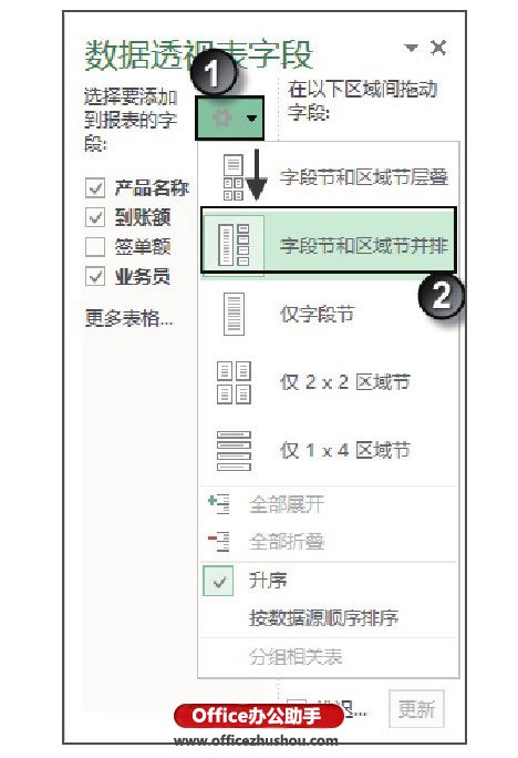 excel數據透視表值字段設置 創(chuàng)建數據透視表時字段列表的設置方法