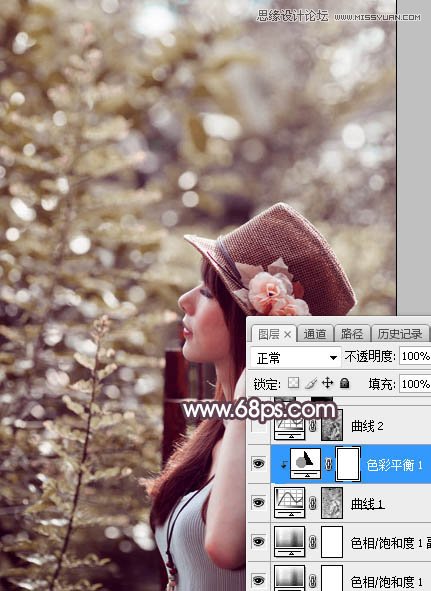 PS調(diào)出外景人像甜美逆光藝術效果