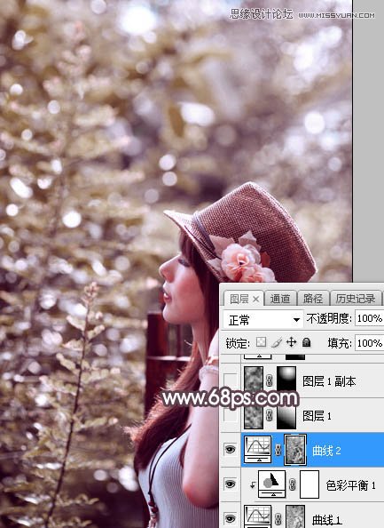 PS調(diào)出外景人像甜美逆光藝術效果