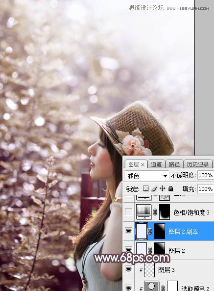 PS調(diào)出外景人像甜美逆光藝術效果