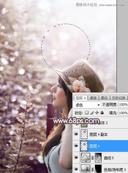PS調(diào)出外景人像甜美逆光藝術效果