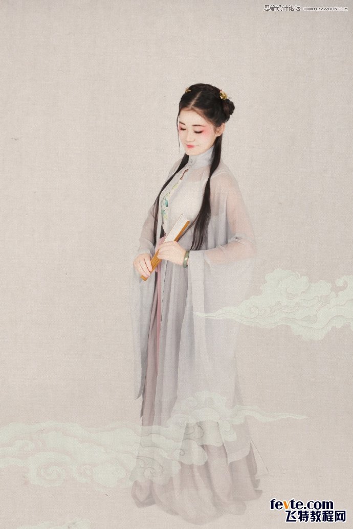 PS制作中國風(fēng)古典人像簽名效果圖