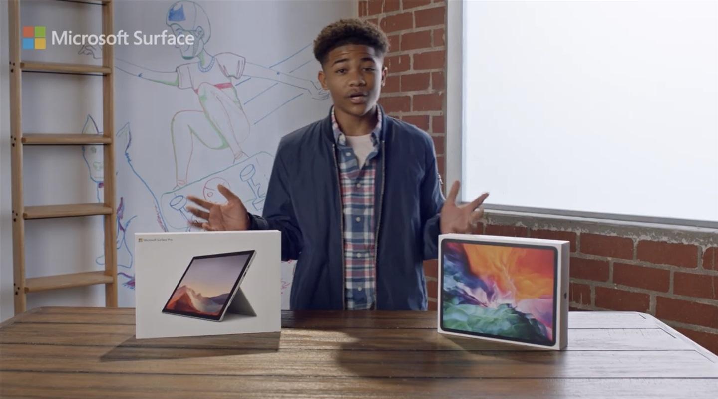 微軟新廣告宣傳 Surface Pro 7，全面超過蘋果 iPad Pro