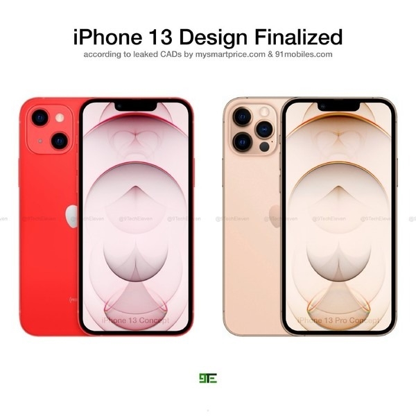 外形基本定了！iPhone 13/13 Pro高清渲染圖曝光：劉?？s小