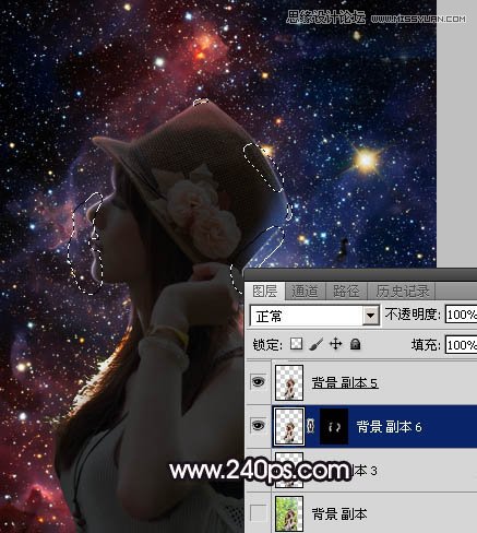 PS制作創(chuàng)意風(fēng)格的星空人像效果教程