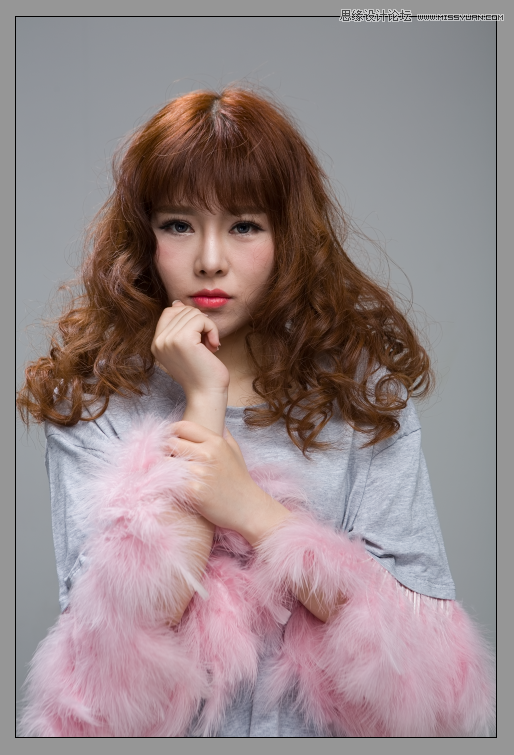 PS調出美女人像照片唯美的粉嫩膚色效果
