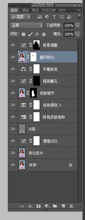 PS調出美女人像照片唯美的粉嫩膚色效果