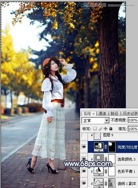 ps給外景人像添加金黃色夕陽(yáng)效果