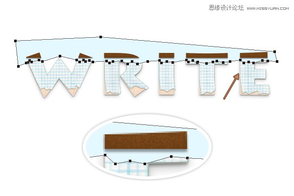 ps快速的制作紙邊撕裂的藝術(shù)字