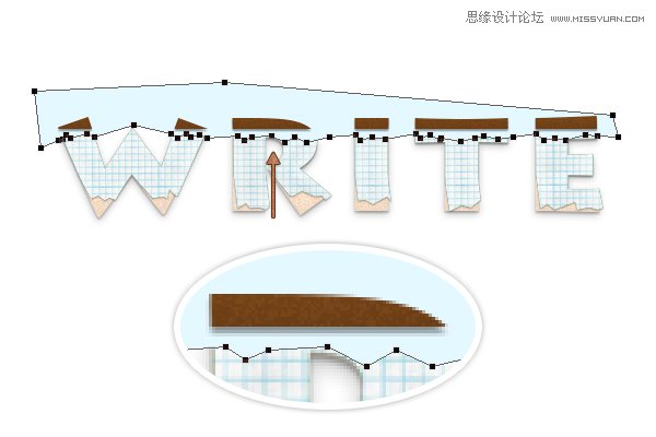 ps快速的制作紙邊撕裂的藝術(shù)字