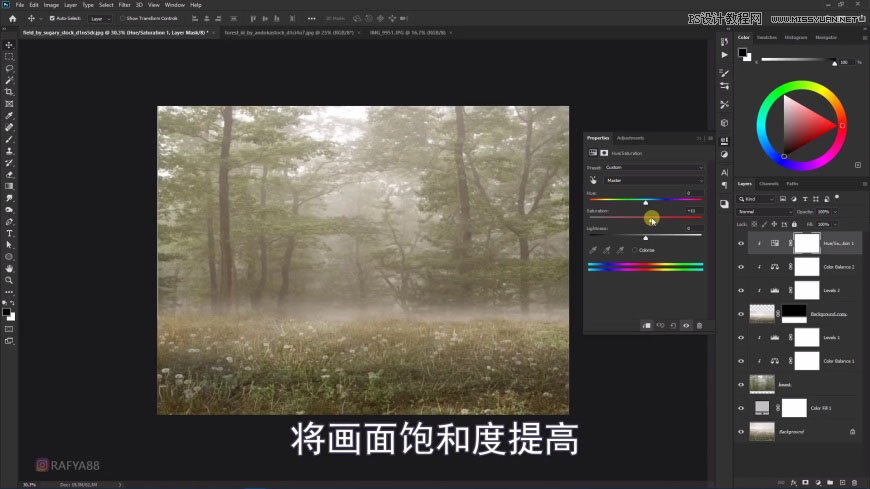 PS創(chuàng)意合成森林中的新娘和鳥(niǎo)籠