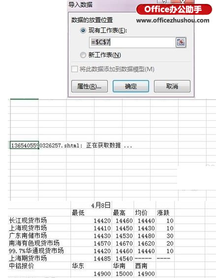 excel表格數(shù)據(jù)導(dǎo)入 網(wǎng)頁數(shù)據(jù)導(dǎo)入到Excel表格并同步更新的方法
