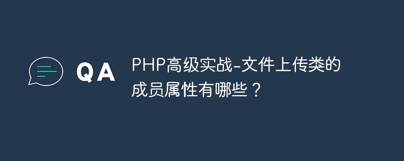PHP高級實戰(zhàn)-文件上傳類的成員屬性有哪些？