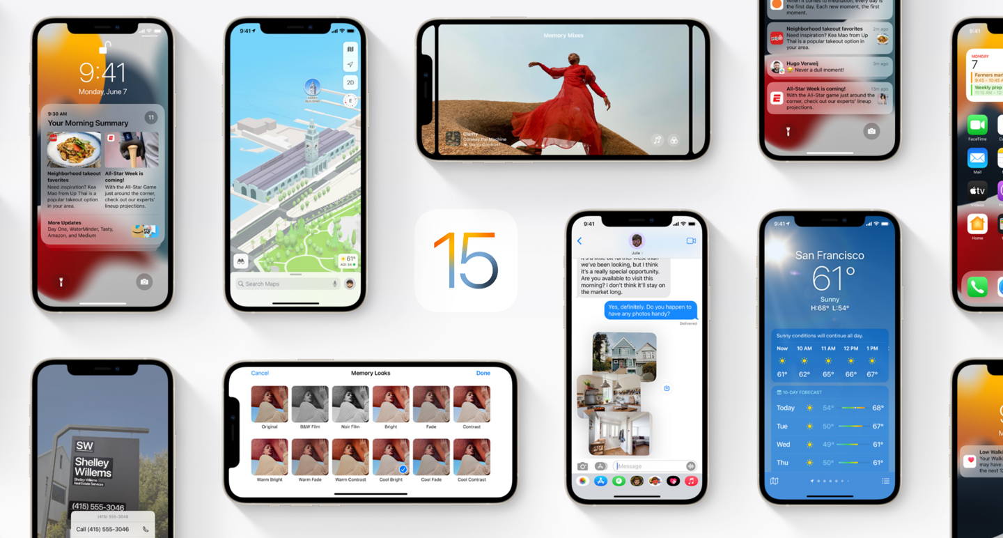 蘋(píng)果中國(guó)官網(wǎng)上線 iOS 15 預(yù)覽版中文更新內(nèi)容大全：更有聊，更專(zhuān)注。