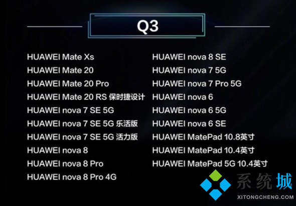 華為鴻蒙系統(tǒng)支持哪些手機(jī)型號(hào)