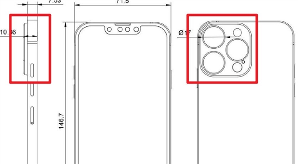 iPhone 13 Pro系列設(shè)計圖曝光:碩大的后攝簡直勸退