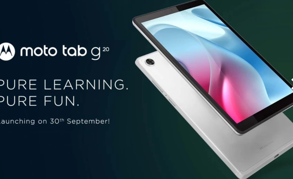 摩托羅拉 Moto Tab G20 平板下周在印度推出，主要面向?qū)W生群體