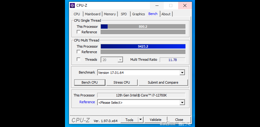 英特爾 i7-12700K CPU-Z 最新跑分：多核性能提升達(dá) 45%，接近 R9-5900X