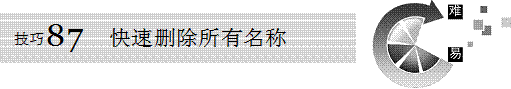 excel名稱刪除快速刪除所有Excel名稱