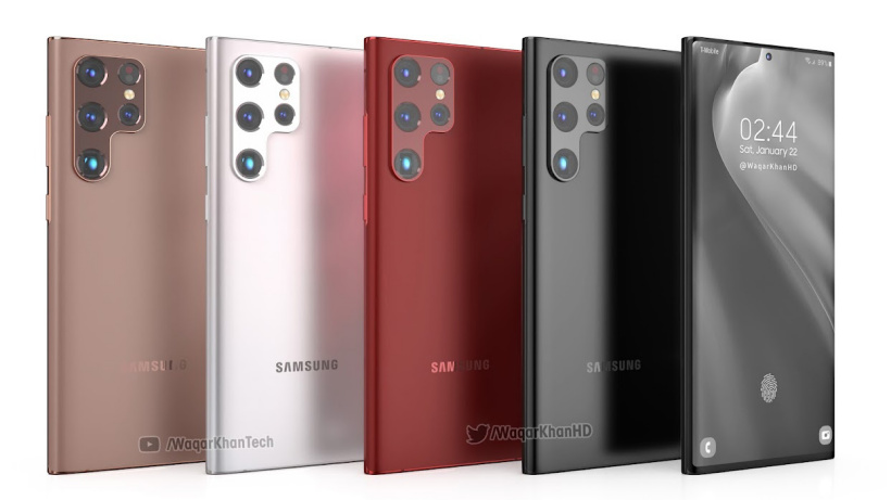 三星 Galaxy S22 Ultra 最新渲染圖曝光：外觀硬朗，Note 味十足