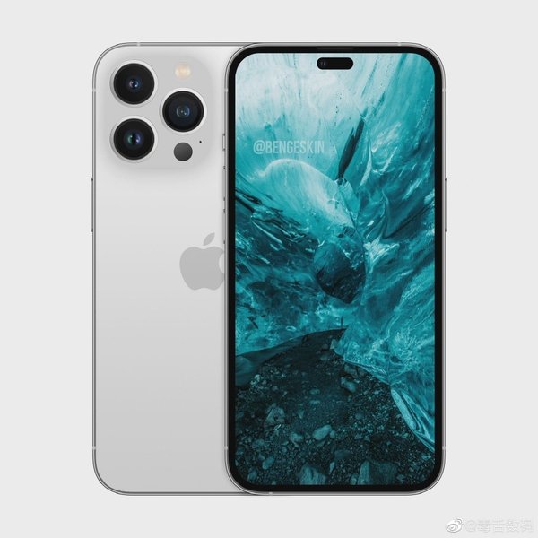 外觀大變！iPhone 14 Pro渲染圖曝光：打孔屏設計