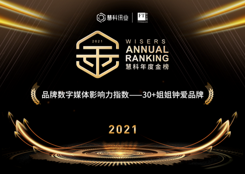 “慧科年度金榜 2021品牌數(shù)字媒體影響力指數(shù)——30+姐姐鐘愛品牌”發(fā)布