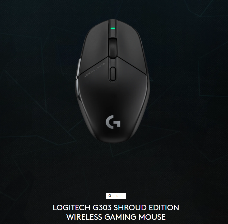 羅技發(fā)布 Shroud 聯(lián)名款 G303 無線游戲鼠標，售價 129.99 美元
