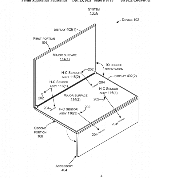 微軟 Surface Phone 三折折疊屏專(zhuān)利曝光