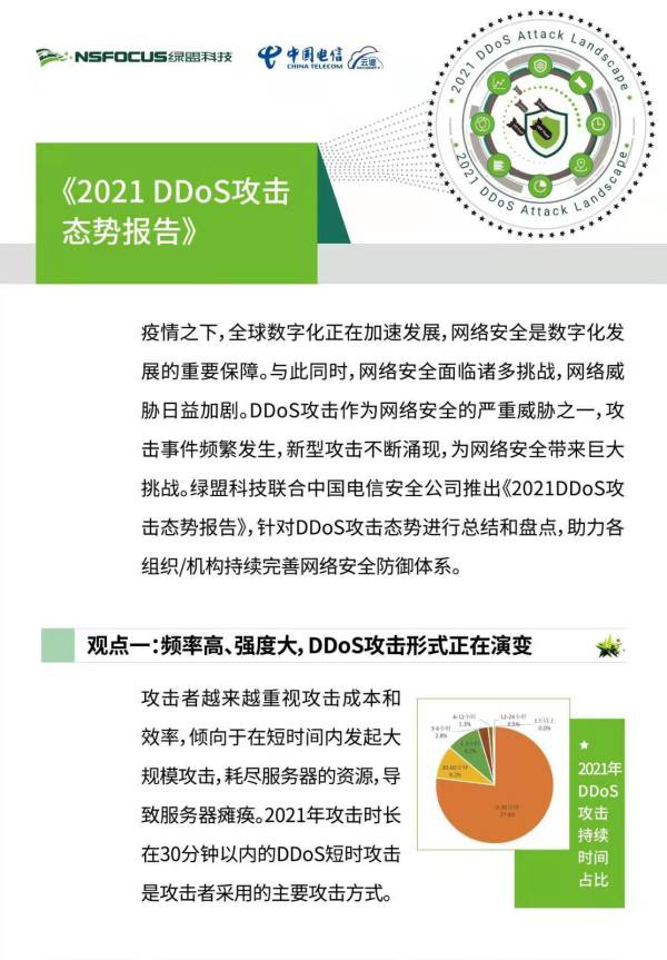 《2021DDoS攻擊態(tài)勢報告》|DDoS混合攻擊大幅增長，較2020年增長80.8%