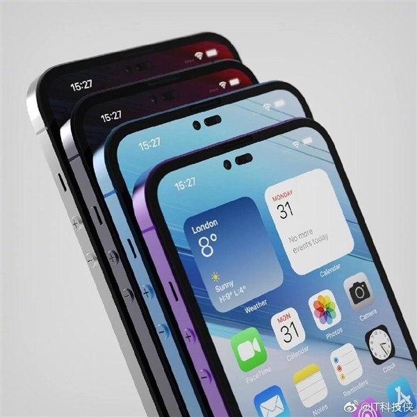 iPhone 14系列最新渲染圖來(lái)襲：挖孔又有變化 看完放心了