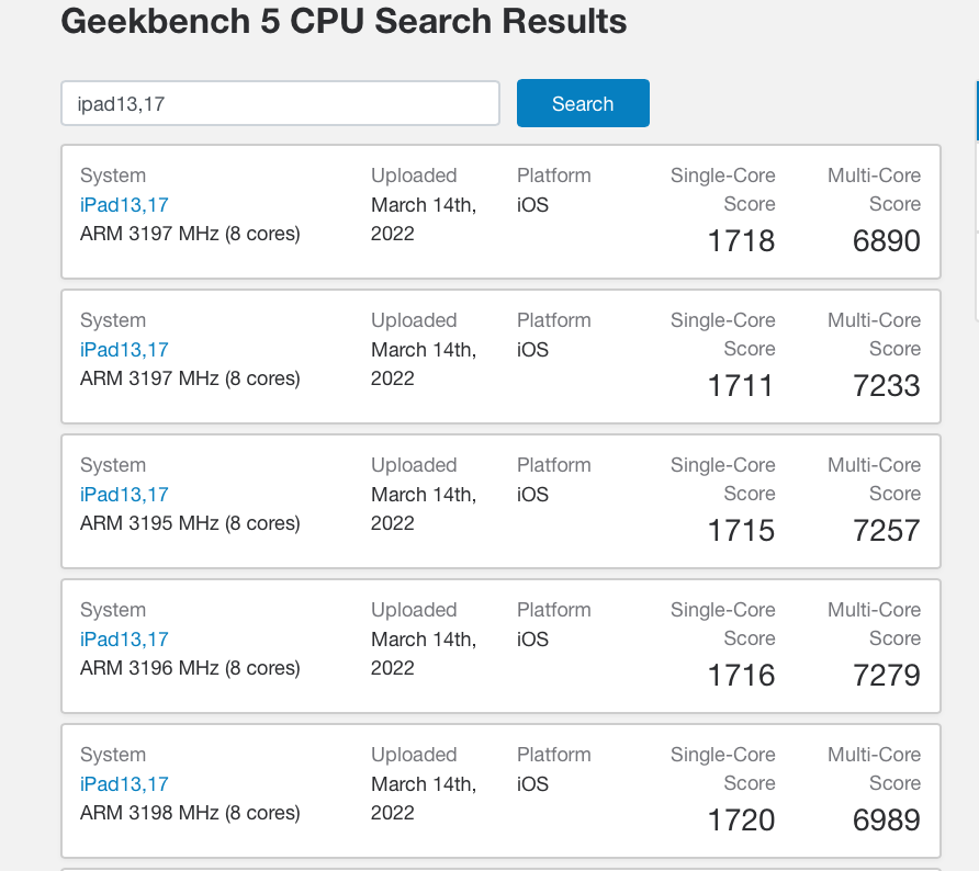 蘋果 iPad Air 5 跑分曝光：搭載滿血 M1 芯片，性能與 iPad Pro 基本相同