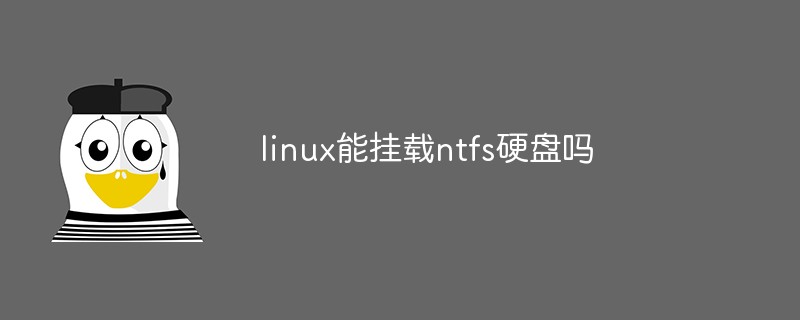 linux能掛載ntfs硬盤(pán)嗎