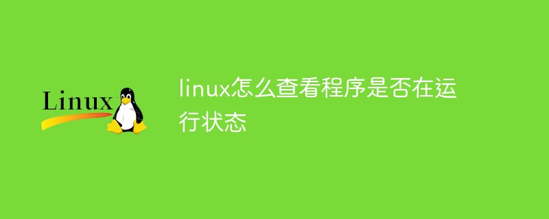 linux怎么查看程序是否在運行狀態(tài)