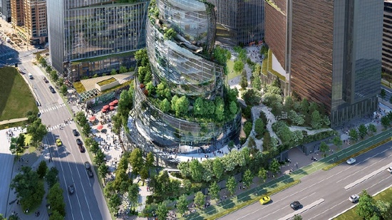 亞馬遜第二個總部螺旋塔樓獲批，預計 2025 年完成建設