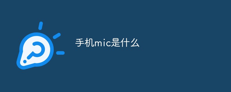手機(jī)mic是什么
