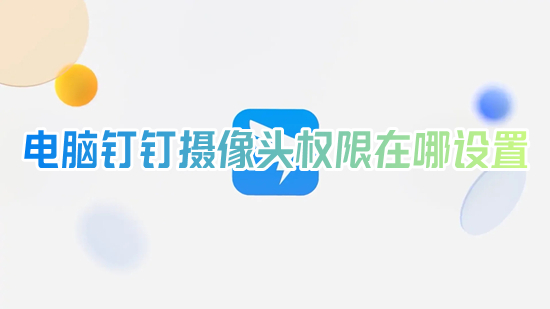 電腦釘釘攝像頭權(quán)限在哪設(shè)置 電腦釘釘攝像頭權(quán)限怎么打開